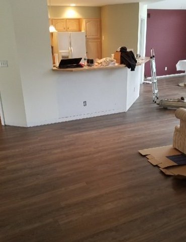 laminate flooring in living room