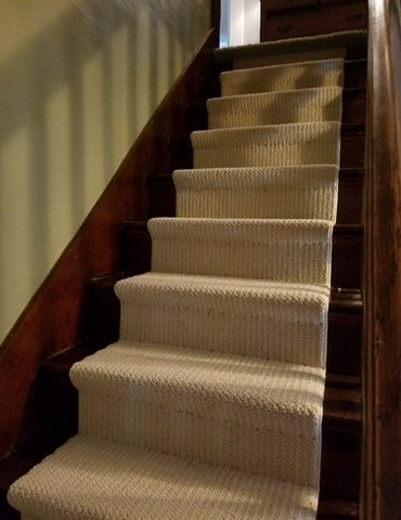 carpeted stairs