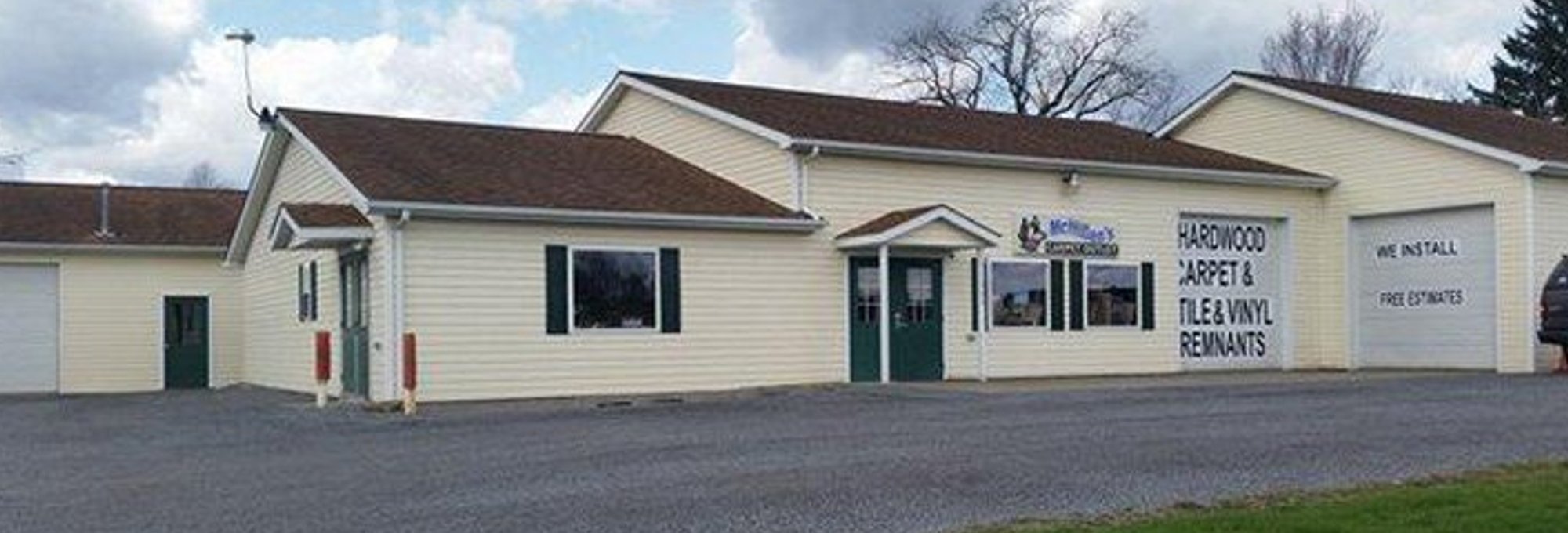mcmillens carpet store front from McMillen's Carpet Outlet in Clarion