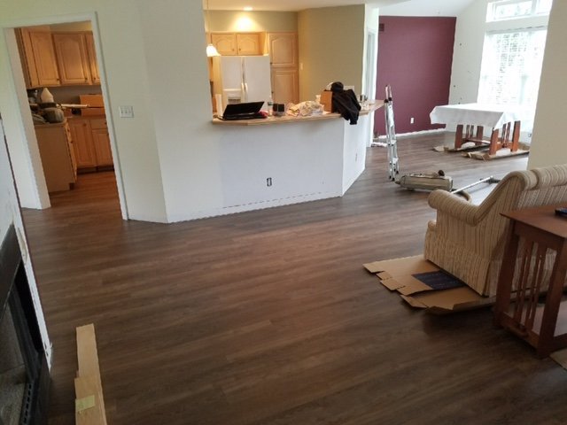 laminate flooring in living room